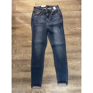 Judy Blue Jeans Womens Size 5 Skinny High Waist Dark‎ Wash Denim NWT